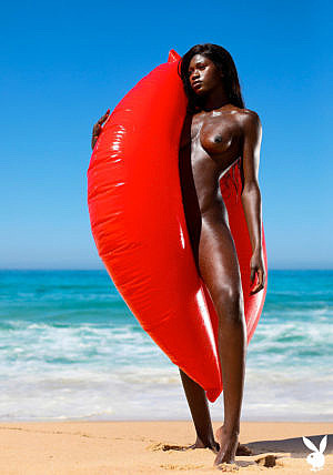 Naomi Nash Playboy International Centerfold on the Beach