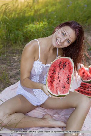 Nana in Juicy Melon for MetArt by Tora Ness
